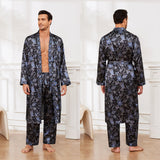 Men's Fall Thin Long Sleeve Pajamas