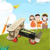 Wooden DIY Airplane Kids Puzzles Helicopter School Projects Experiment Kits Science Toys For Children Education