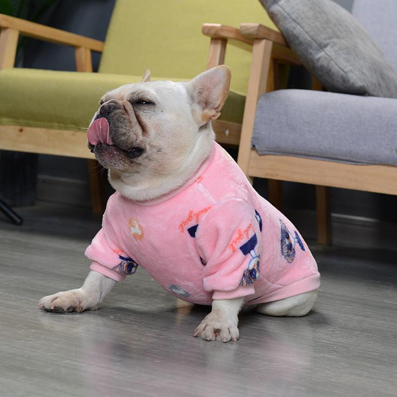 French Plush Pajamas for Fashionable Pets