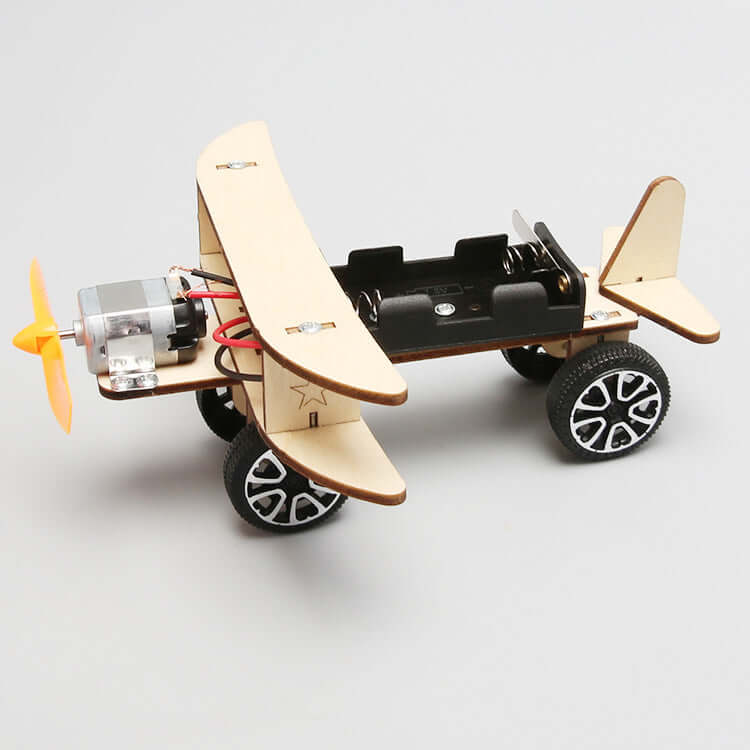 Wooden DIY Airplane Kids Puzzles Helicopter School Projects Experiment Kits Science Toys For Children Education