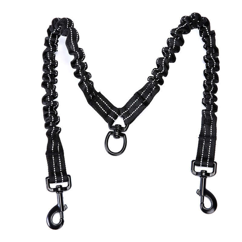 Pet One For Two High Elastic Dog Double Head Traction Rope